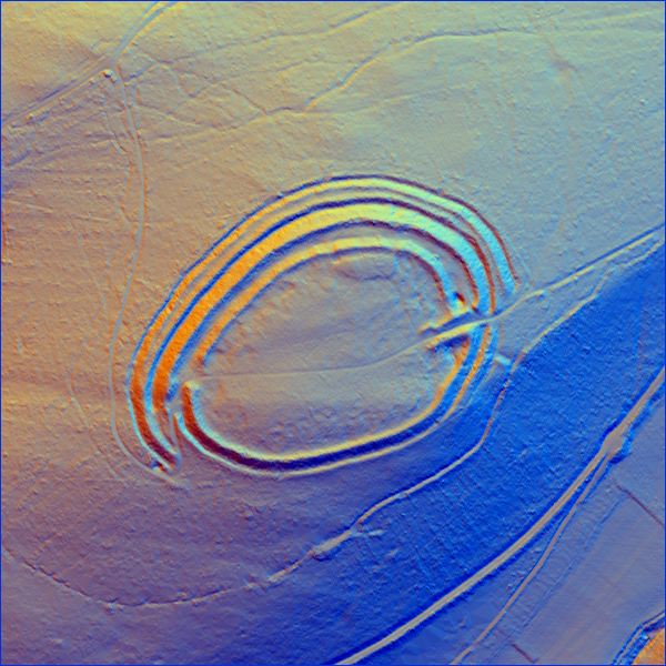Bury Ditches in RGB hillshade using Relief Visualisation Toolbox. Bury Ditches in RGB hillshade using Relief Visualisation Toolbox.